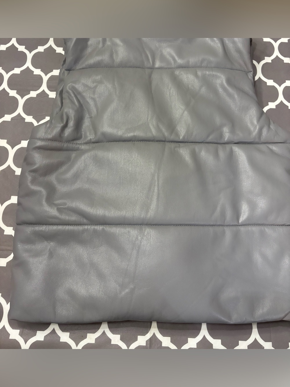 Nanushka Murillo Dusk Blue Quilted Vegan Leather Puffer Vest NWT - Picture 12 of 12